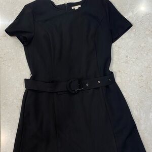 Cato Black Mini Dress with Belt B1-09